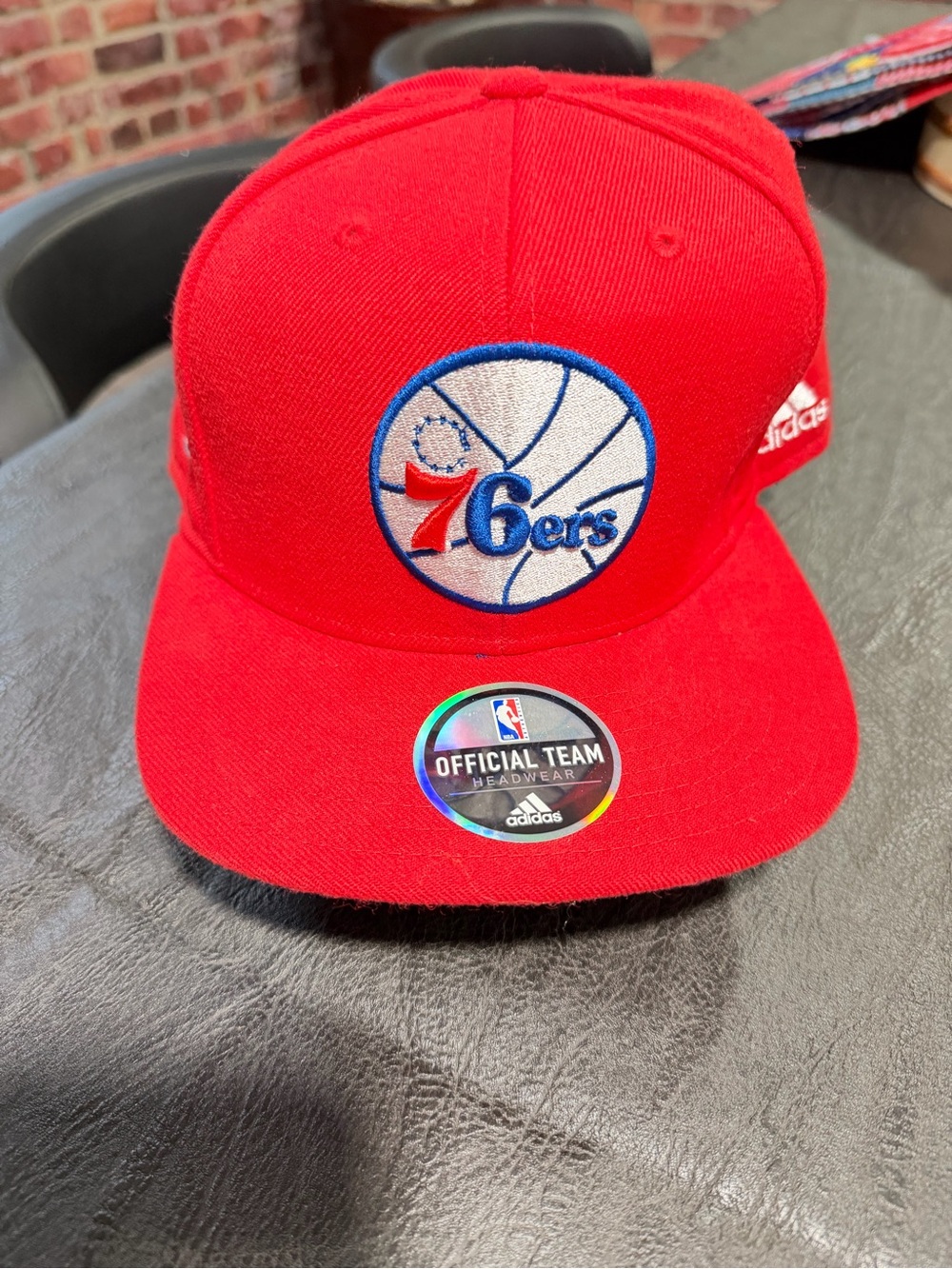 adidas Red Philadelphia 76ers Basketball Snapback Hat